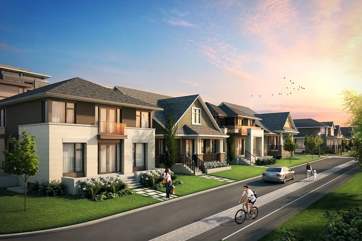 Greystone Village - Riverside Walk - 3D Rendering - Land Investments